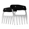 1947Kitchen Stainless Steel Meat-Shredding Claws With Wooden Handle, Black TI-2TYSSS-BLA